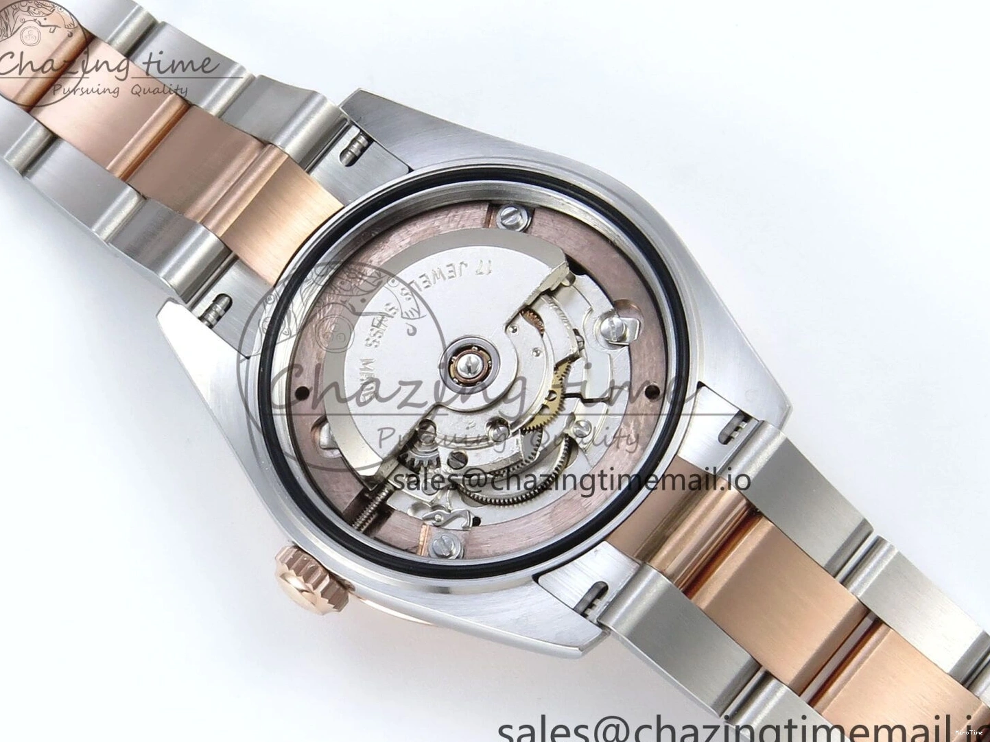 MiroTime 1230 Casual DateJust 31 278271 ARF 1:1 Best Edition 904L Steel White Roman Dial on SS RG Oyster Bracelet ETA 521